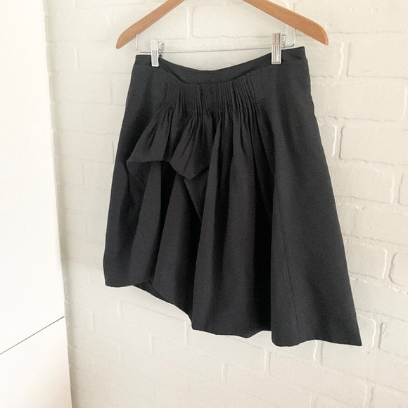 Anthropologie x Noa Noa Mini Skirt A-Line asymmetrical Academia Black S - Picture 10 of 11